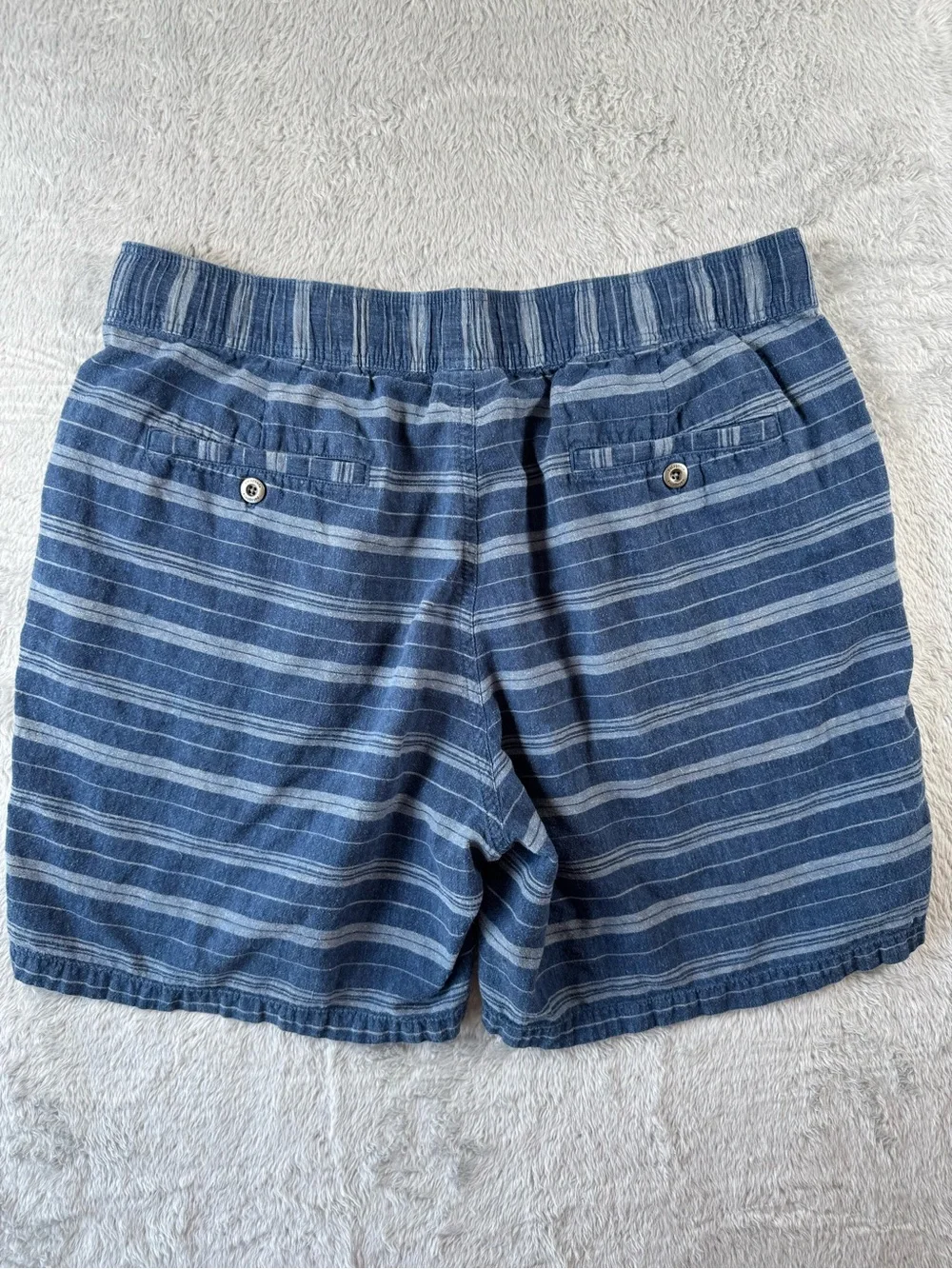 Patagonia Hemp Organic Cotton Striped Shorts Large